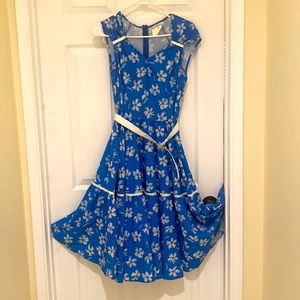 Vintage swing dress wore for photoshoot